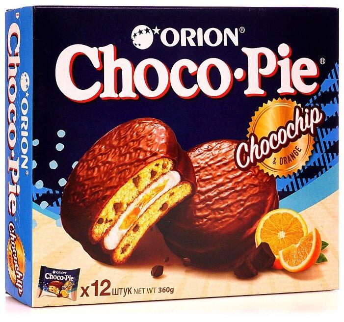 Печенье Choco Pie Апельсин 12 штук 360 гр., картон