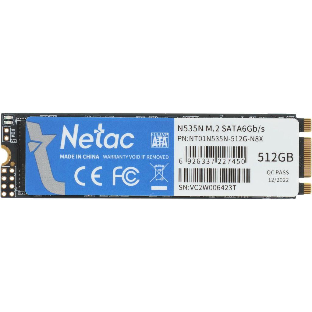 SSD накопитель 512ГБ NETAC N535N NT01N535N-512G-N8X M.2 2280, SATA III, M.2