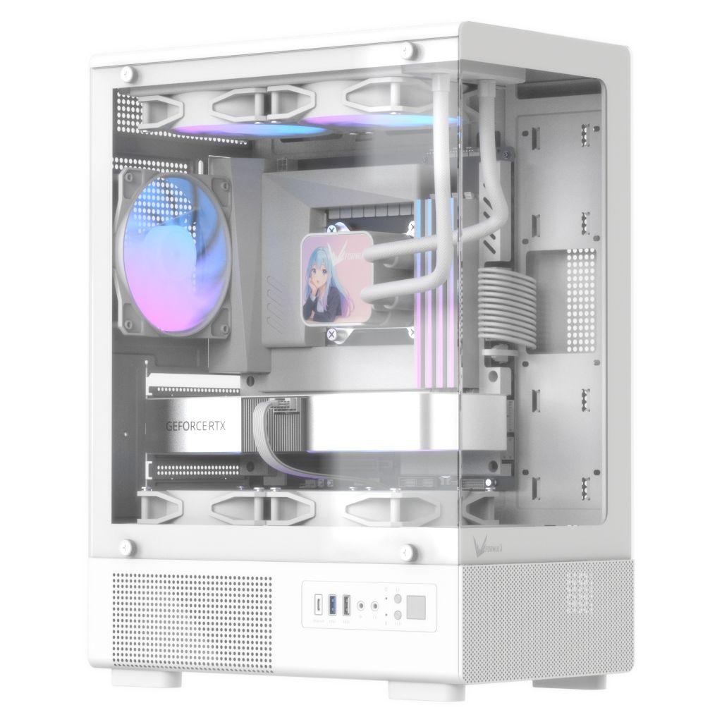 Корпус mATX Formula Crystal Z1CM Plus AR v2, Mini-Tower, без БП, белый [crystal z1cm plus white ar v2]