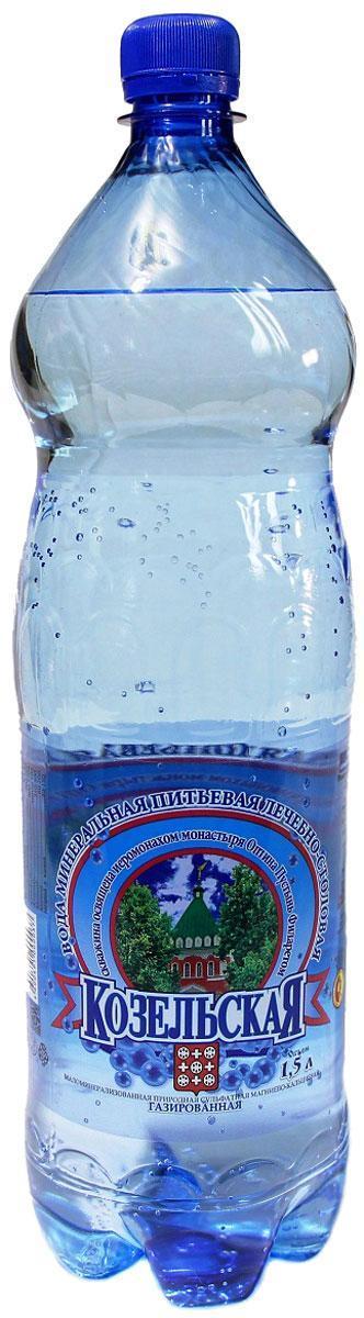 Вода газированная Козельская минеральная 1.5 л., ПЭТ