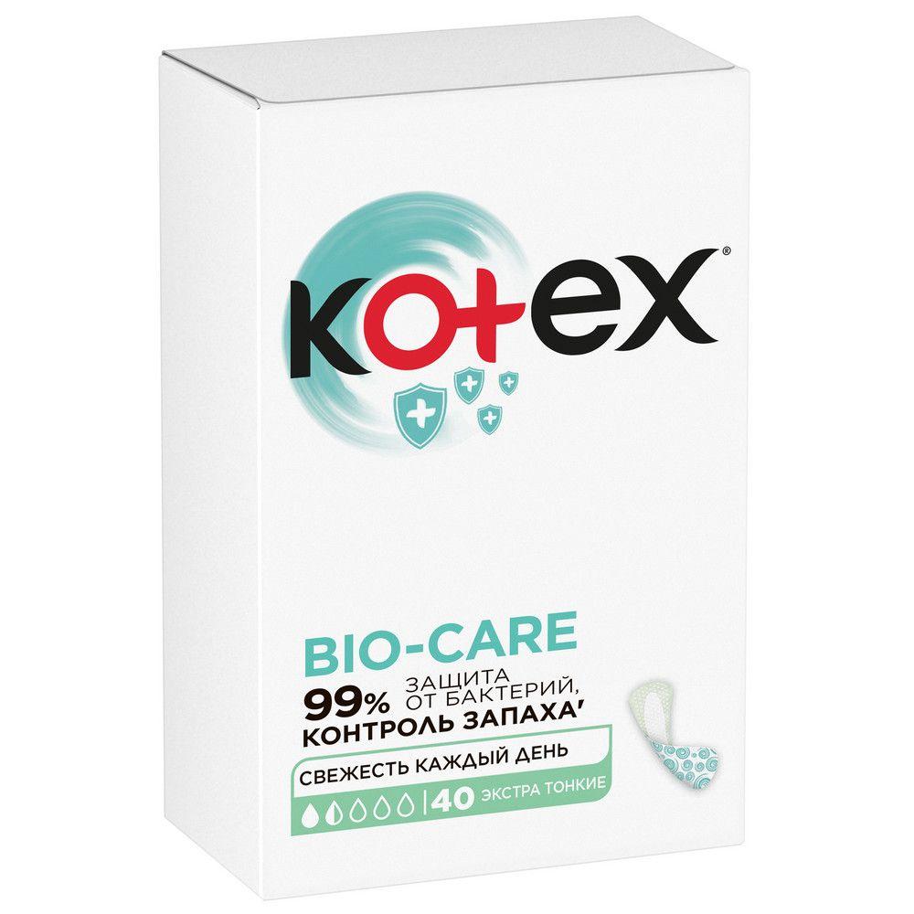 Прокладки Kotex Ежедневные БИО-КЭА Экстра тонкие 40шт., картон