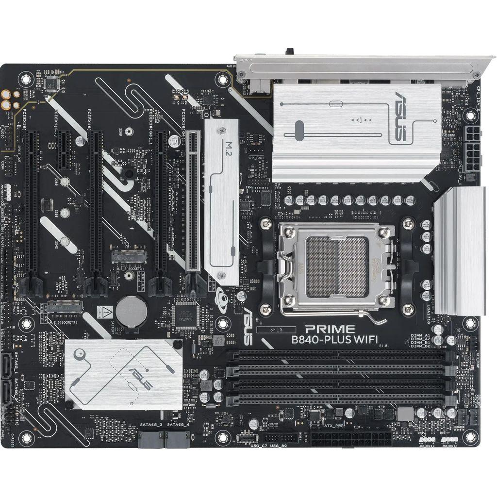 Материнская плата ASUS PRIME B840-PLUS WIFI, Socket AM5, AMD B840, ATX, Ret