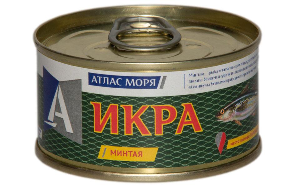 Икра Атлас моря минтая 125 гр., ж/б