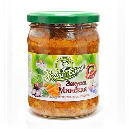 Закуска Минская Хозяин Барин стер. 450 гр., стекло