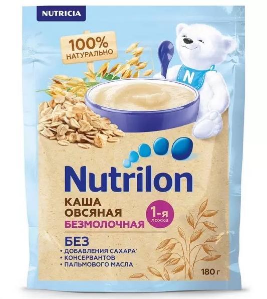 Каша Nutrilon безмолочная овсяная с 5 мес. 180 гр., дой-пак