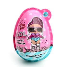 Шарики хрустящие с кремом L.O.L. Surprise с игрушкой в яйце 15 гр., ПЭТ