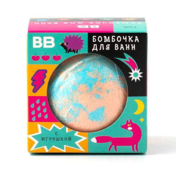 Бомбочка для ванны ВкусВилл с игрушкой 120 гр., картон