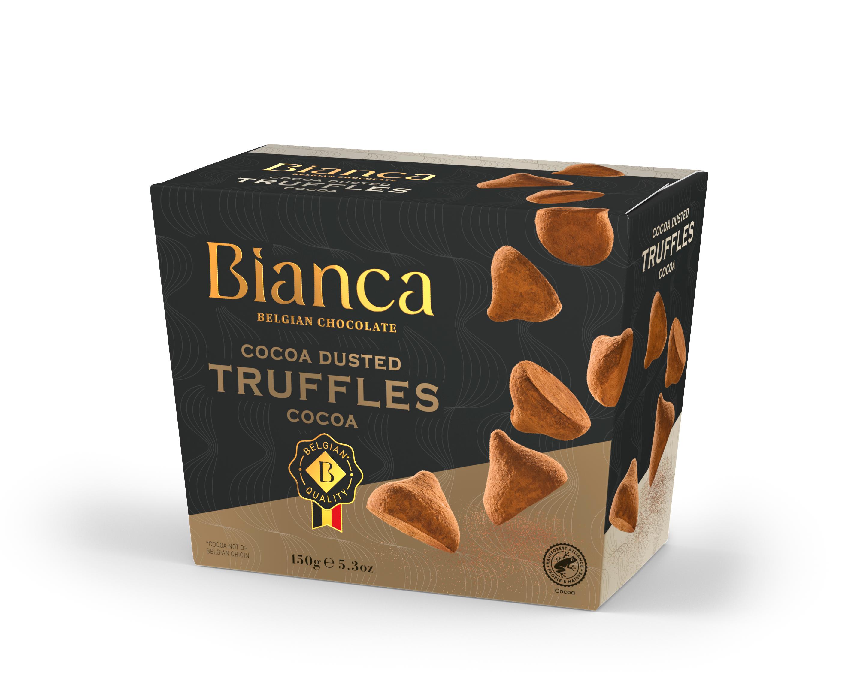 Конфеты шоколадные Bianca Cocoa Трюфели со вкусом какао 150 гр., картон