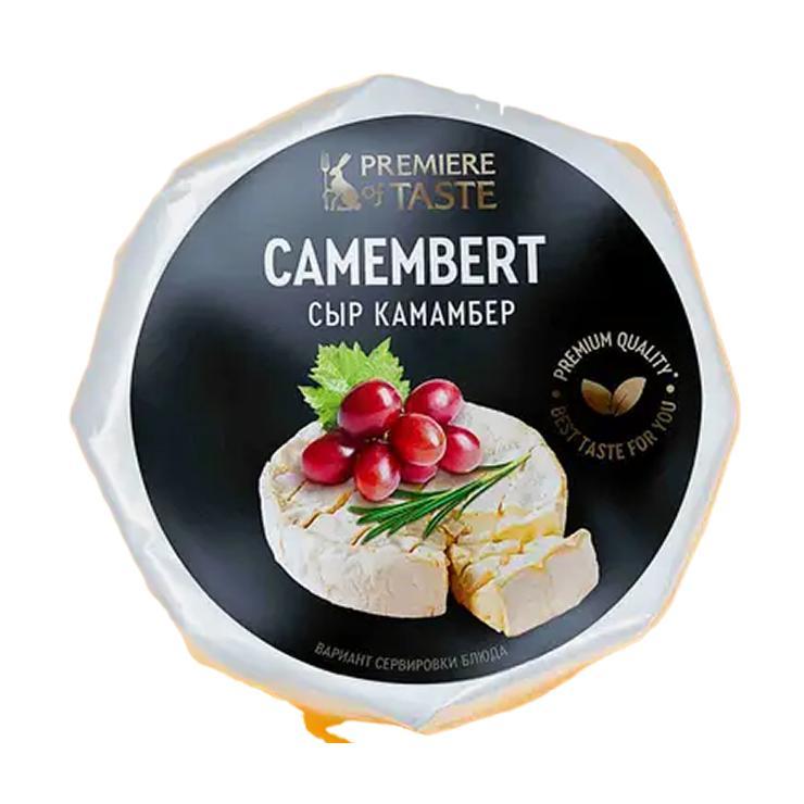 Сыр Premiere of Taste Камамбер мягкий с белой плесенью 125 гр., обертка