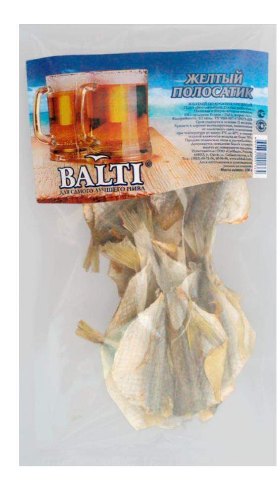 Желтый полосатик BALTI солено-сушеный 100 гр., саше