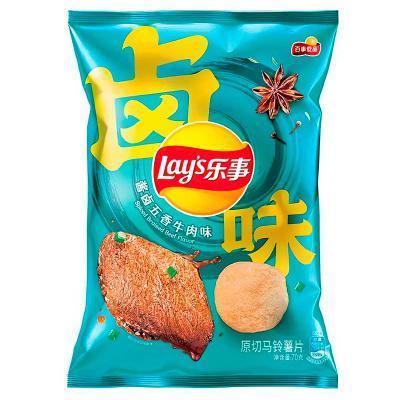 Чипсы Lay's тушеная говядина со специями 70 гр., флоу-пак
