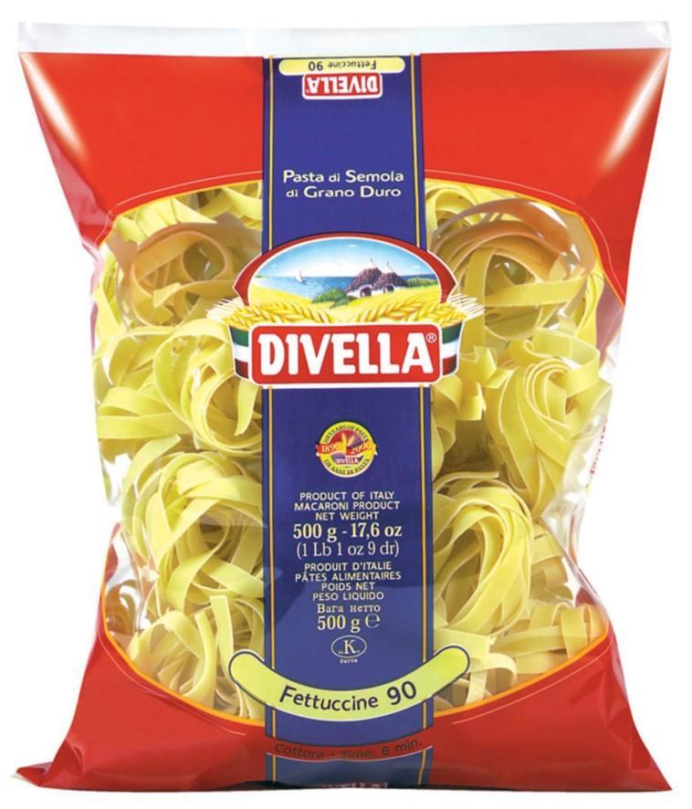 Макаронные изделия Divella Феттучини гнезда 500 гр., флоу-пак