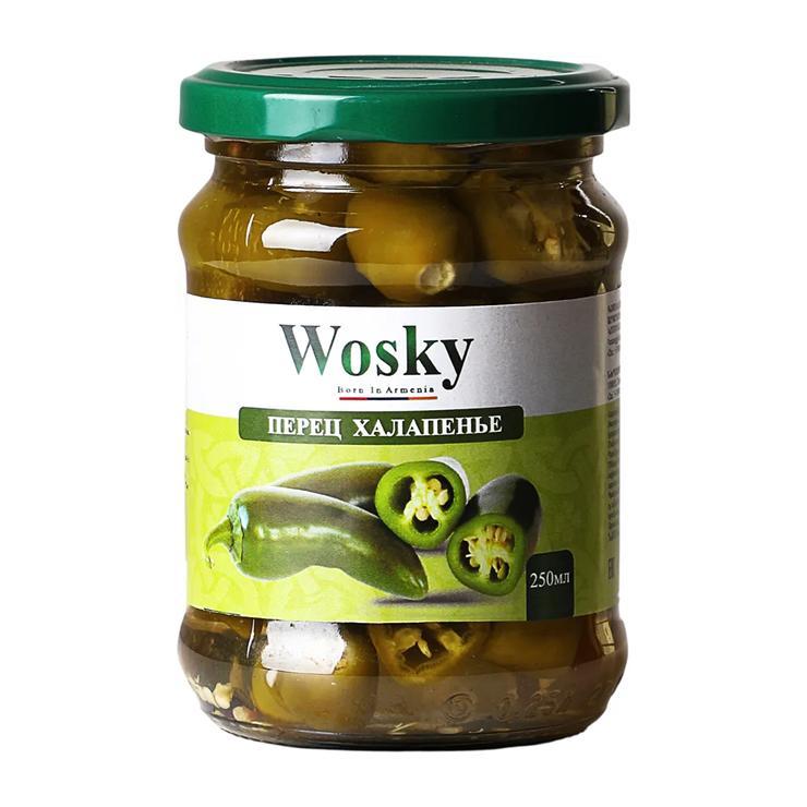Перец Wosky халапеньо резанный 250 мл., стекло
