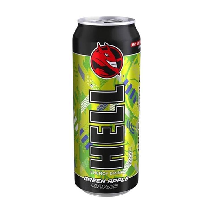 Напиток энергетический Hell Hell Green Apple зеленое яблоко 250 мл., ж/б