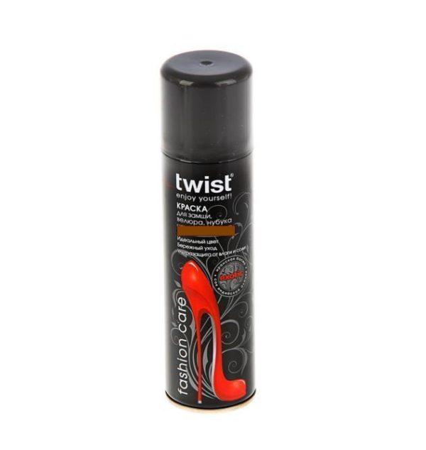 Аэрозоль для замши черная Twist Fashion 250 мл., аэрозольная упаковка