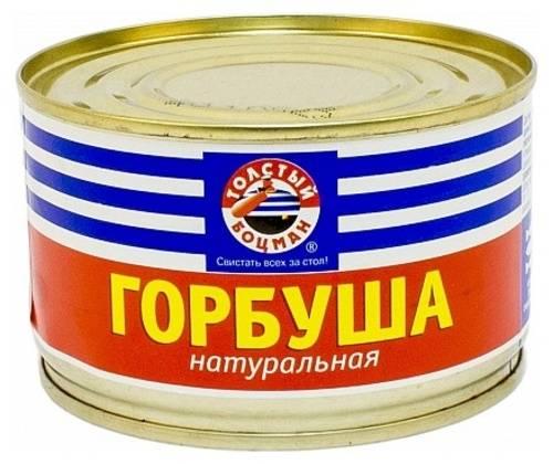 Горбуша Толстый боцман натуральная, 240 гр., ж/б