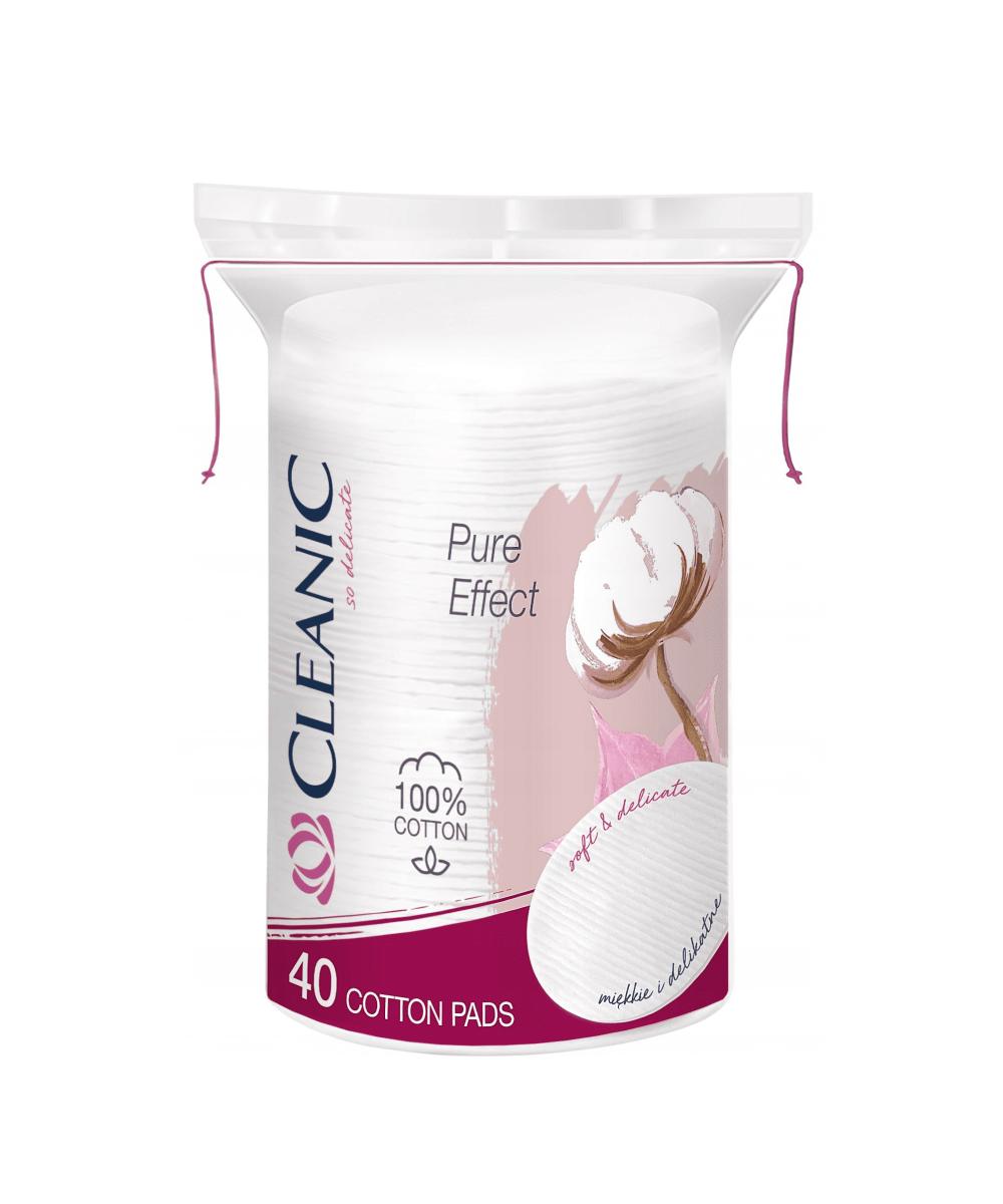 Ватные диски гигиенические CLEANIC Pure Effect (овальные) 40 шт