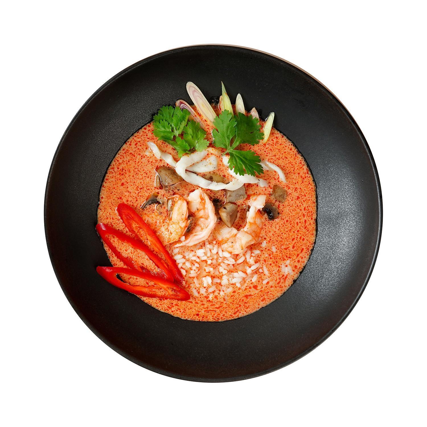 Суп Qummy том ям с морепродуктами с/м 300 гр., пластиковый контейнер