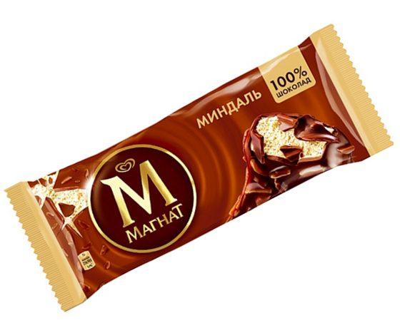 Мороженое эскимо Магнат миндаль 73 гр., флоу-пак