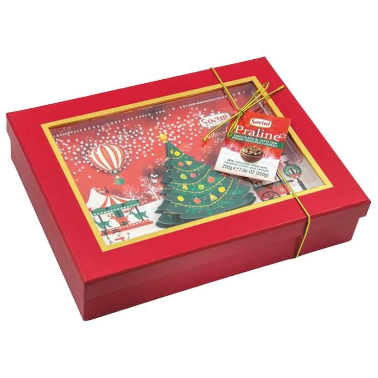 Конфеты Sorini Xmas с пралине и злаками Tree 175 гр., картон
