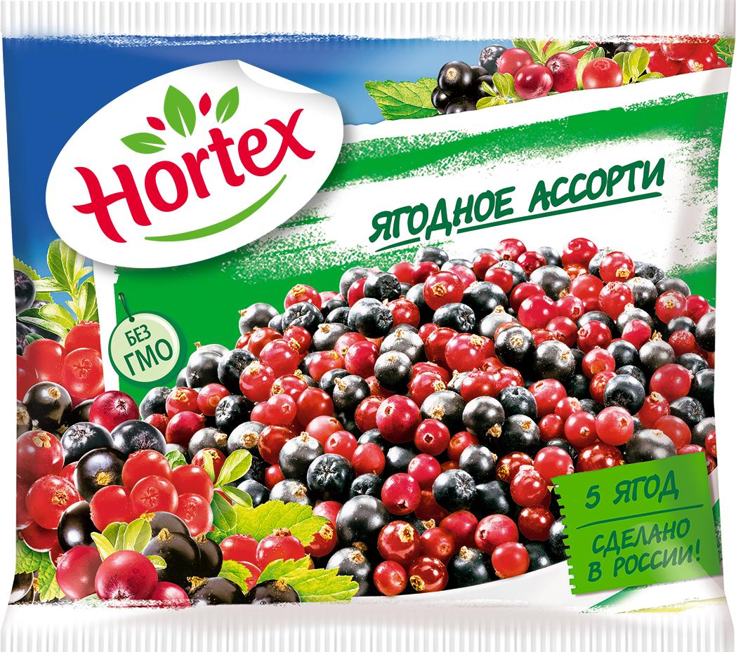 Ассорти Hortex ягодное 400 гр., флоу-пак