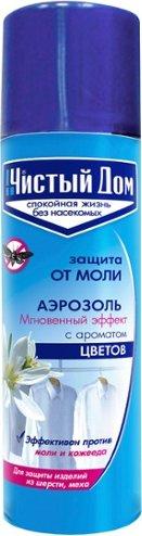 Аэрозоль от моли и кожееда Чистый Дом 150 мл., баллон