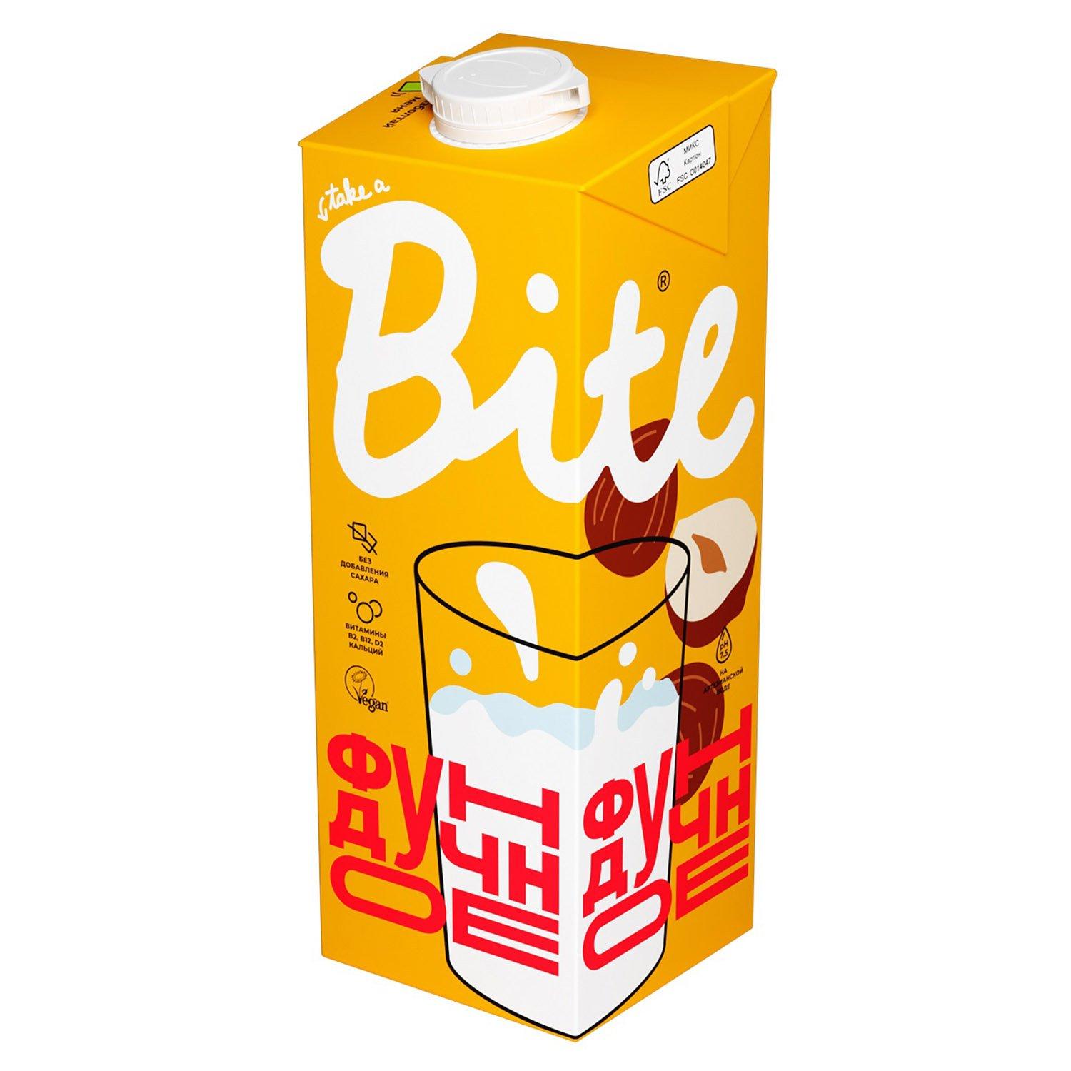 Напиток Take a Bite растительный Фундук ультрапастеризованный 1 л., тетра-пак