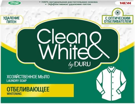 Мыло Duru Clean&White хозяйственное отбеливающее, 125 гр., пластиковая упаковка