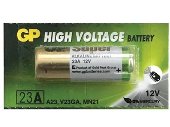 Батарейки GP High Voltage, 23AE, алкалиновая, для сигнализаций, 1 шт., блистер