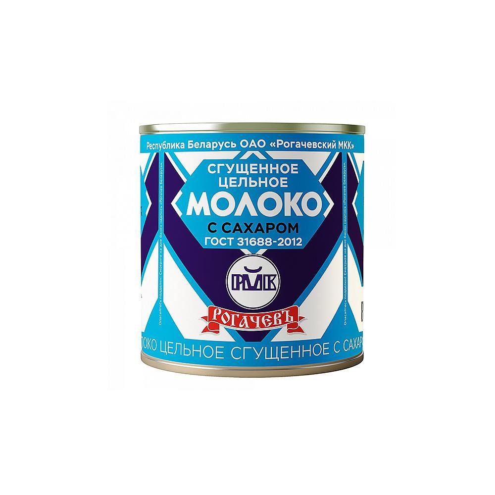 Молоко Сгущенное Рогачев Цельное с Сахаром 8,5% 380 гр., ж/б