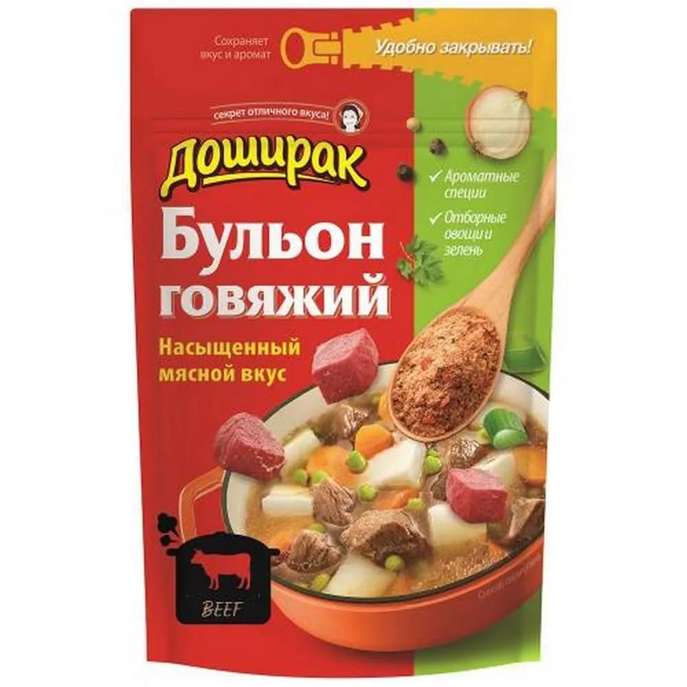 Бульон Доширак говядина 90 гр., дой-пак