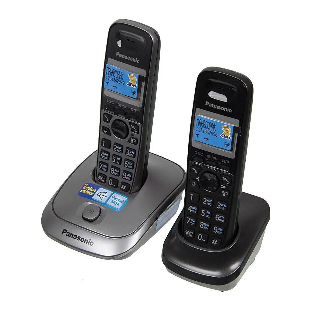 Радиотелефон Panasonic KX-TG2512RU1, серый металлик