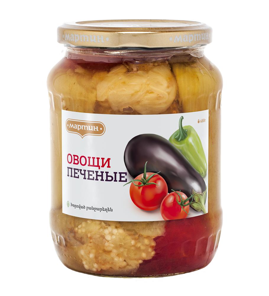 Овощи Мартин печеные, 680 гр., стекло