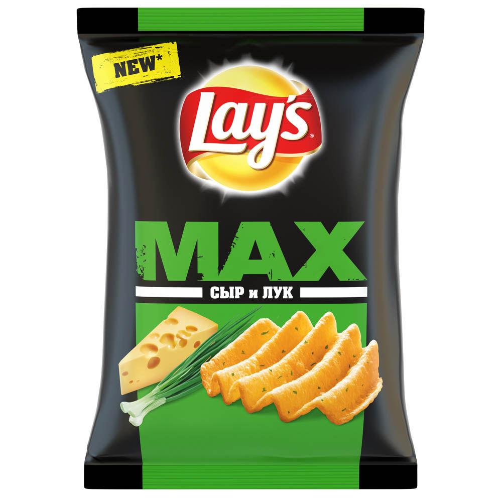 Чипсы Lay's Max сыр лук 50 гр., флоу-пак