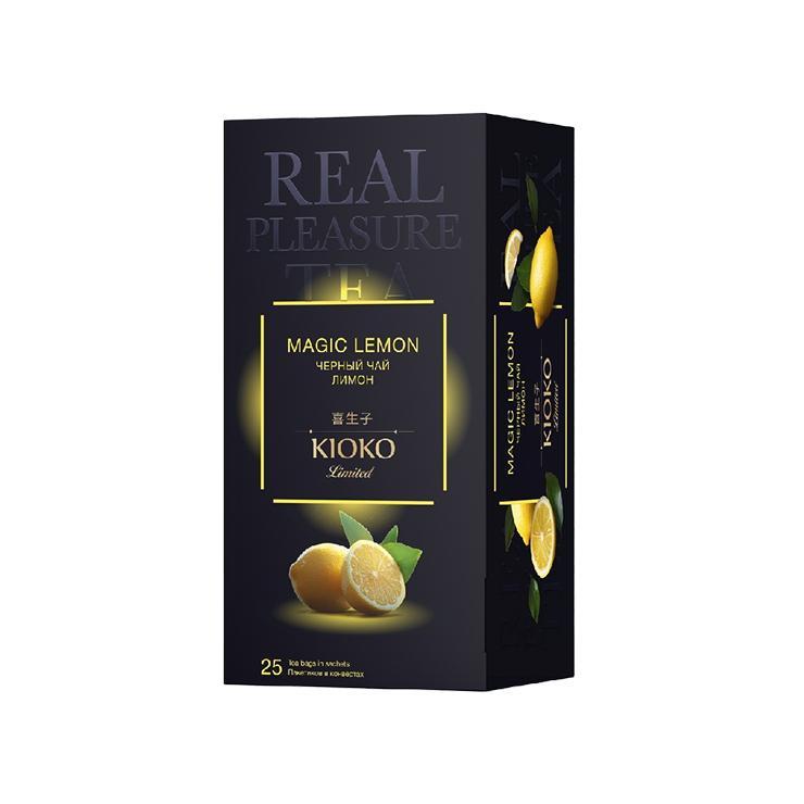 Чай Kioko Limited Magic Lemon черный с ароматом лимона 25 пак. 50 гр., картон