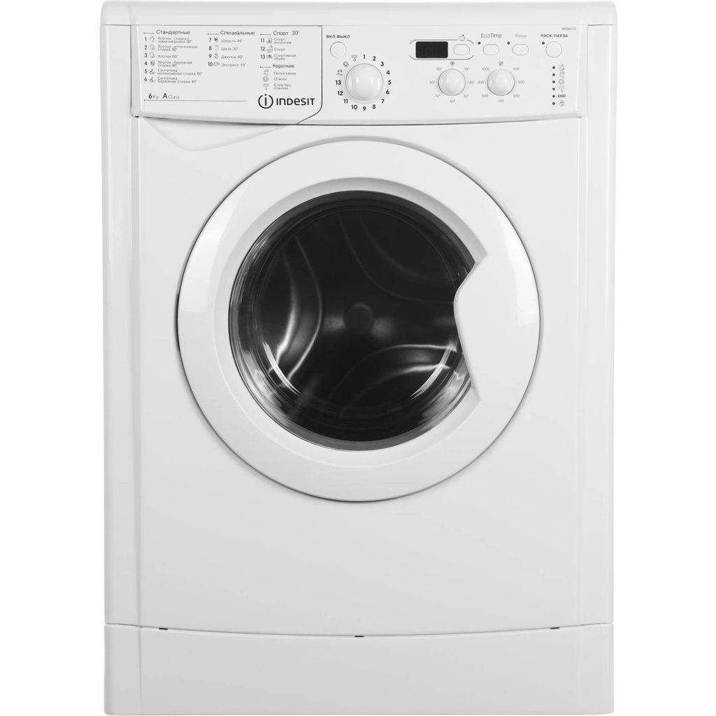 Стиральная машина Indesit EcoTime IWSD 6105 (CIS).L, с фронтальной загрузкой, 6кг, 1000об/мин