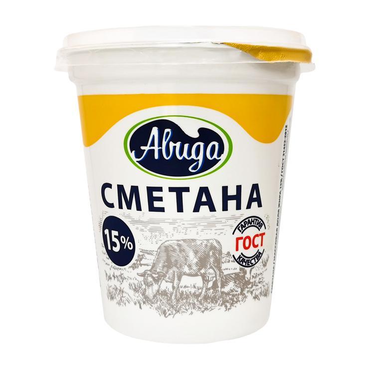Сметана Авида 15% 300 гр., стакан