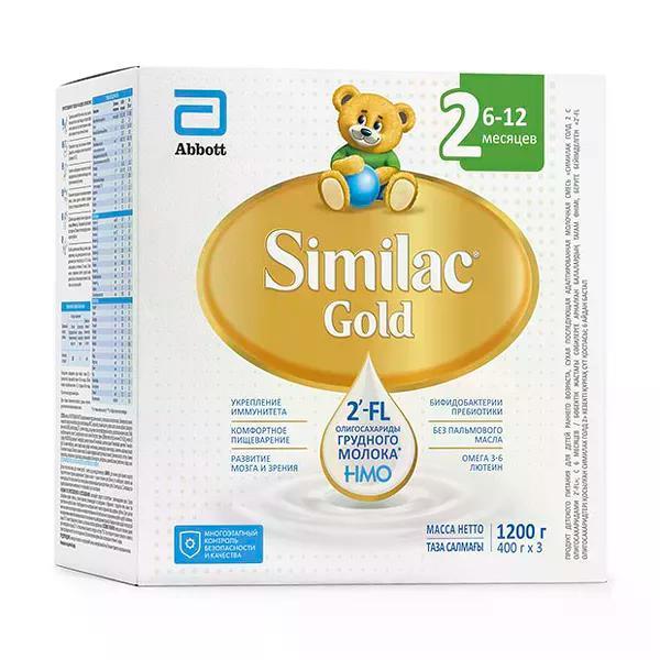 Смесь Similac Gold 2 от 6 до 12 мec 1200 гр., ж/б