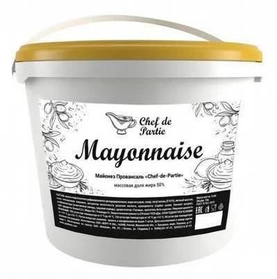 Майонез Chef de Partie провансаль 50% 9,4 кг., пластиковая упаковка