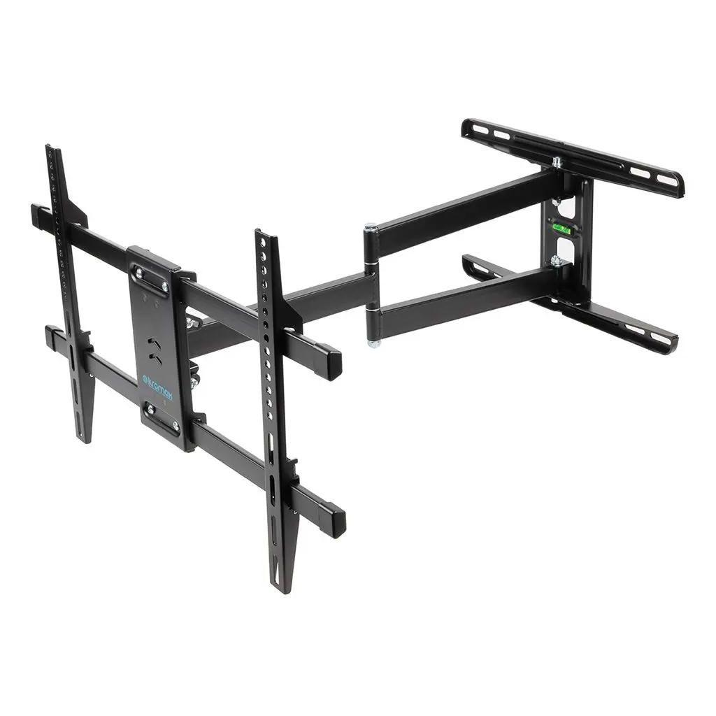 Кронштейн для телевизора Kromax DIX-20, 22-65", настенный, поворотно-выдвижной и наклонный, черный [20261]