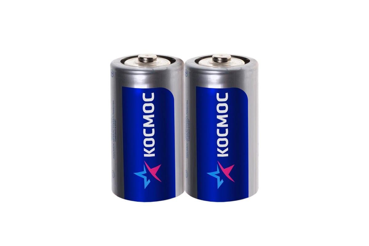 Батарейки Космос R14 в шринке, блистер