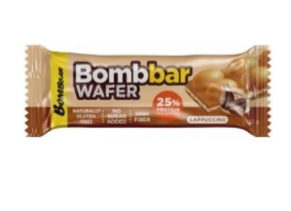 Батончик Bombbar вафельный Капучино, 32 гр., флоу-пак