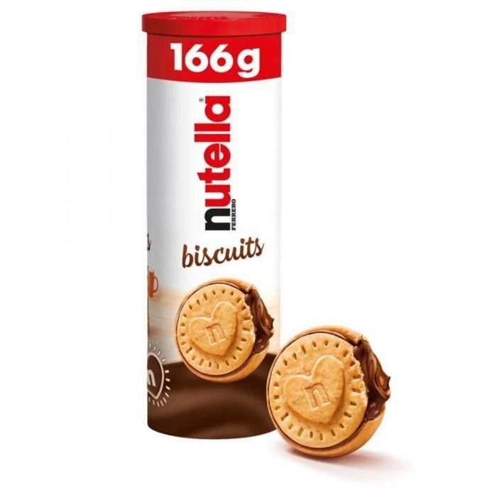Бисквитное печенье Nutella 166 гр., туба