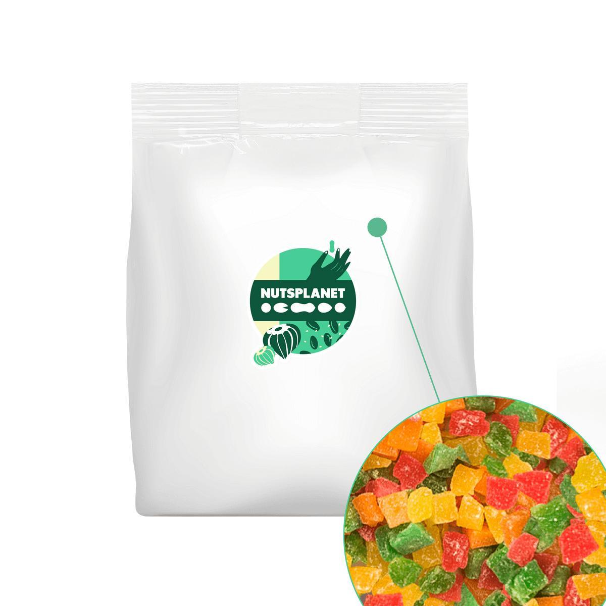 Ананас Nutsplanet кубики микс 8/10, 1 кг., флоу-пак