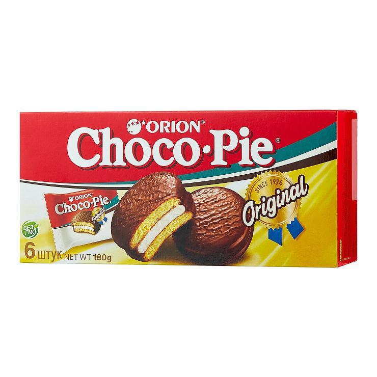 Печенье Choco Pie 6 штук 180 гр.,картон