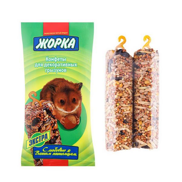 Конфеты Жорка для грызунов Экстра 2 штуки 100 гр., флоу-пак