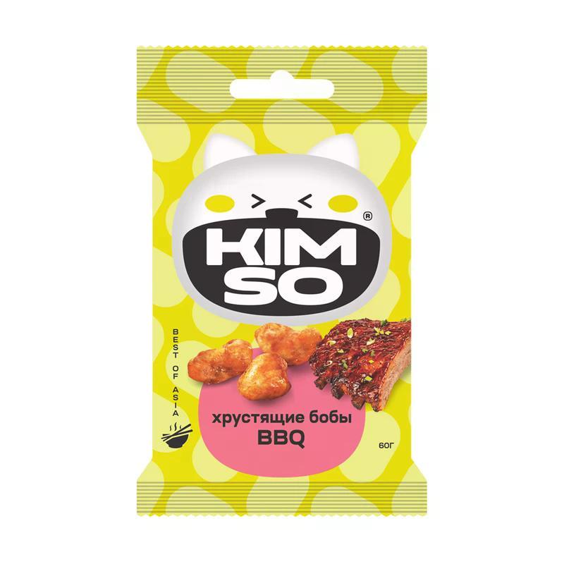 Горох хрустящий KIM SO со вкусом BBQ 60 гр., флоу-пак