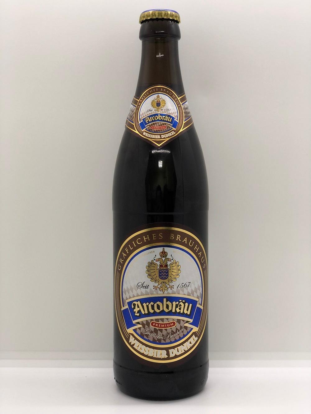 Пиво Arcobrau Weissbier Dunkel темное непастеризованное нефильтрованное 5.3% 500 мл., стекло
