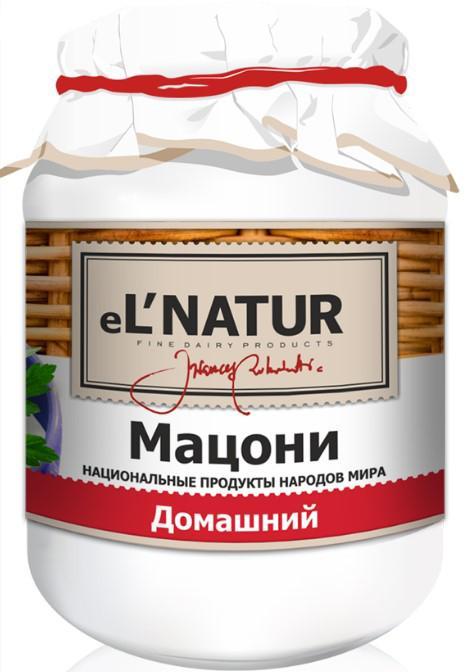 Продукт кисломолочный El`Natur Мацони домашний 3,6% 250 мл., стекло