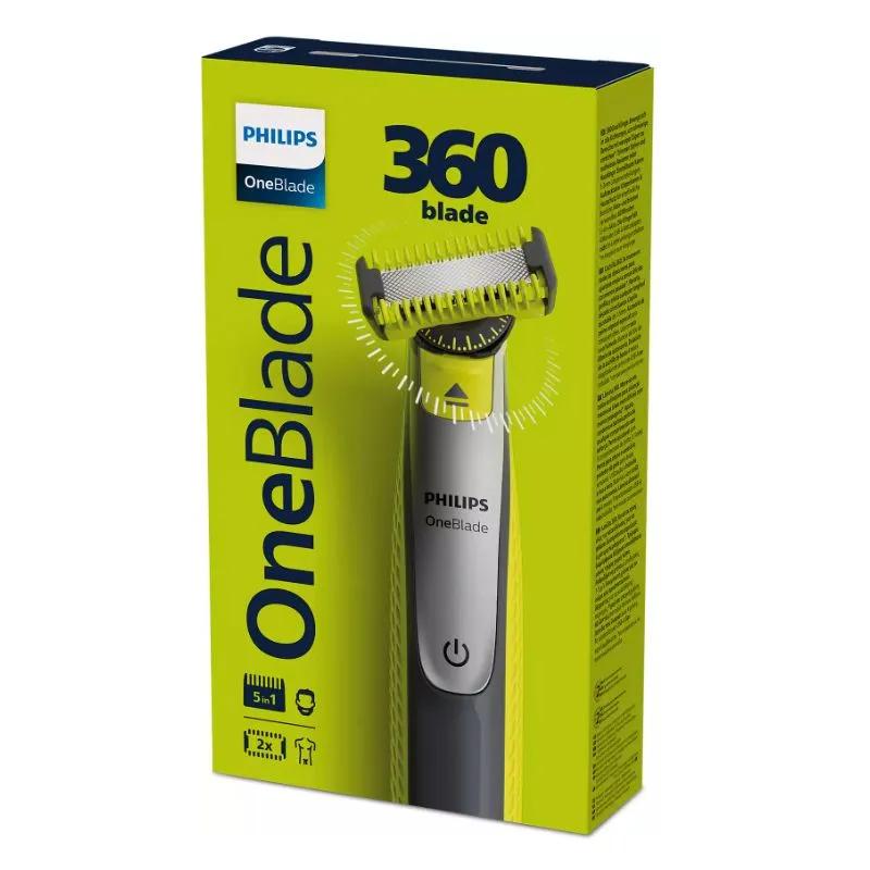Электробритва Philips OneBlade 360 для лица и тела QP2834/20 350 гр., картон